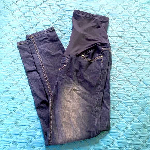 Maternity Oh! Mamma Skinny Jeans with Open Hem medium (NEW no tag 🏷) - Picture 7 of 13
